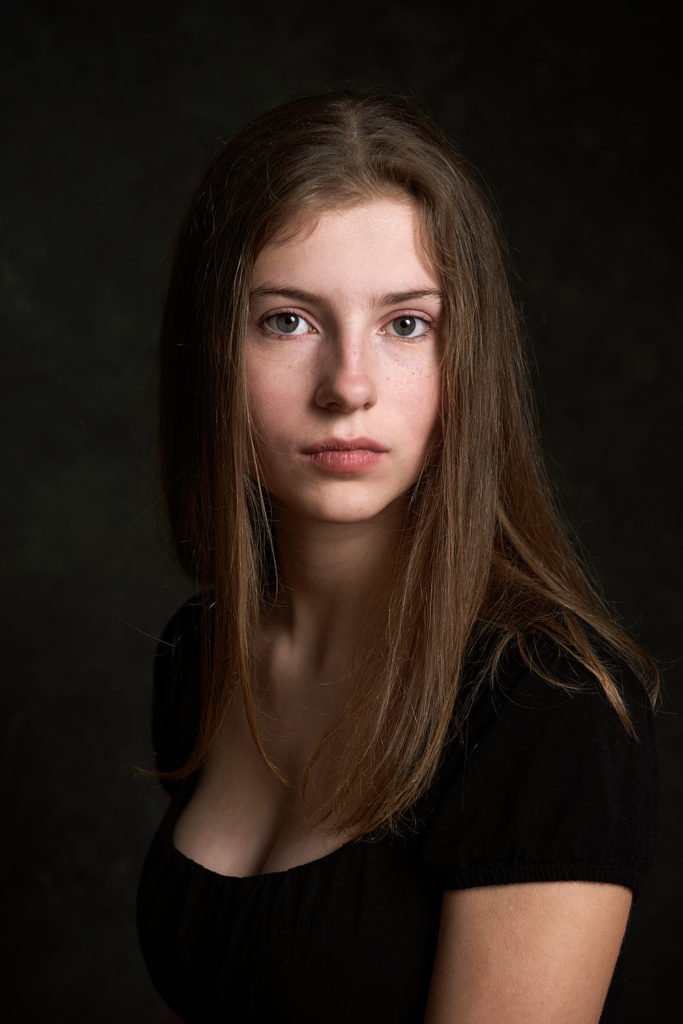 young woman portrait like painting