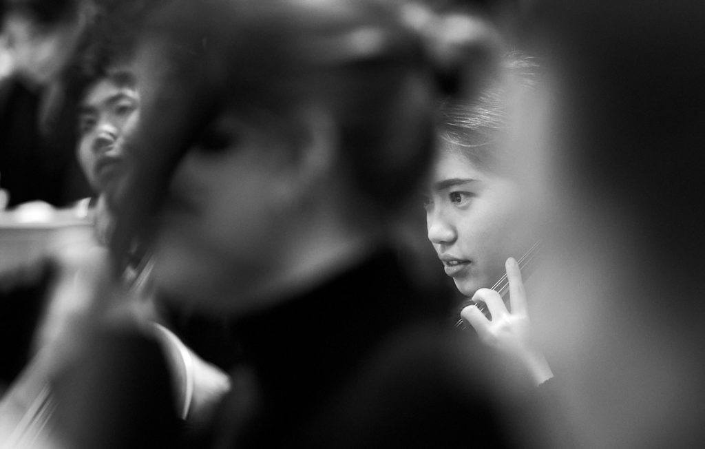 Collegium Musicum Universität Koeln beim Musizieren