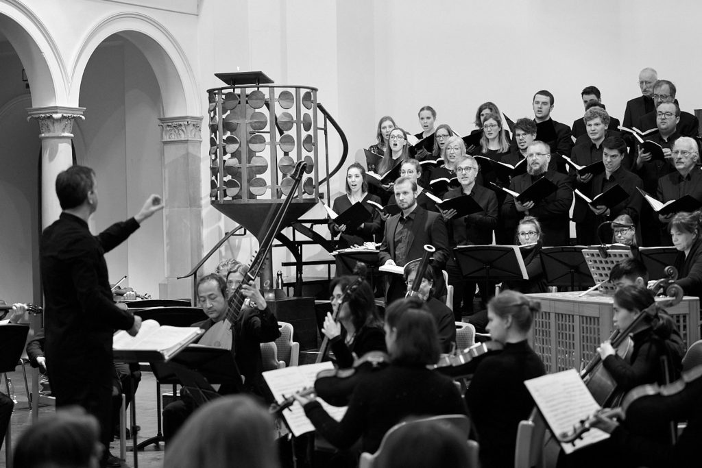 Collegium Musicum Universität Koeln beim Musizieren